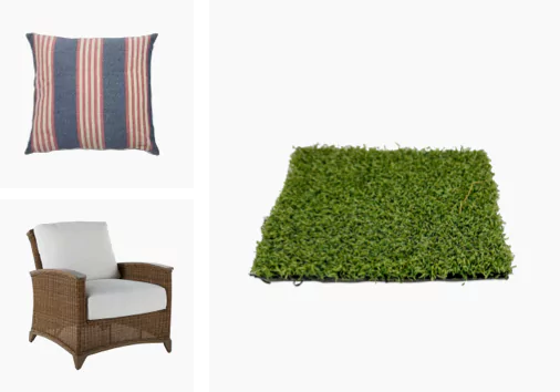 Pillow couch and grass | House of Carpets & Lighting